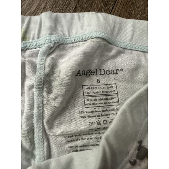 Angel Dear Size 8 Boys Sheep Print Bamboo Summer Pajamas EUC - Picture 3 of 4